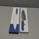 Misen 8" Chef Knife  High Carbon Japanese AUS-10 Stainless Steel  Hybrid German & Japanese Blade  Precision Kitchen Knife for Professionals & Home Cooks  Ultimate Cutting Performance - Blue