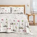 Great Bay Home Christmas Flannel Sheet Set Twin Size - 100% Turkish Cotton, Double-Brushed, Winter Bed Sheets - Ultra-Soft, Cozy, 3-Piece Holiday Bedding Set (Pups with Hats)