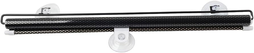 GZYF 1 Pc Car Windshield Sun Shade Protector Front Window Telescopic Curtain Metal PVC Black 50cm125cm With Suction Cup