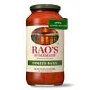 Rao's Homemade Tomato Sauce, Tomato Basil, 24 oz, Versatile Pasta Sauce, Carb Conscious,All Natural, Premium Quality, Made with Slow-Simmered Italian Tomatoes & Basil, 1.5 Pound (Pack of 1)