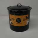 Granite Ware Water Bath Canner with Collapsible Jar Rack, 15.5 Quarts - Durable Enamel Steel Pot for Efficient Canning & Cooking, Non-Stick Surface - Safe for Gas & Electric Stovetops (Speckled Black)