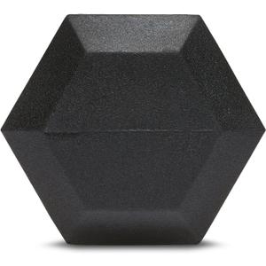 Amazon Basics Rubber Hex Dumbbell Hand Weight, 20 LB