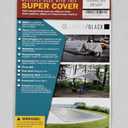 Large Waterproof Tarp - Heavy Duty 10 Mil Thick Poly Tarpaulin Ideal for Canopy Tents, Boats, RV or Pool Covers - Multipurpose Protective Tarps with Grommets for Indoor and Outdoor Use | 20' x 30' (.Silver-medium Weight Protection)