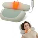 Snailax 2026 Cordless Neck Massager with Heat, Air Neck Stretcher Device, Remote Control Cervical Traction Massage Pillow, Rechargeable Heated Neck Massager for Pain Relief Home Office Travel