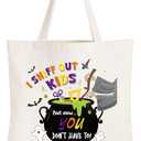 2 x SilTriangle Teacher Gifts Tote Bag I Sniff Out Kid Witch Tote Bag Gifts for Teacher