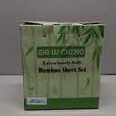 Shilucheng 4 Piece Full Sheet Sets, Cooling Sheets, Blend Rayon Derived from Bamboo, Deep Pocket Up to 16", Breathable & Soft Bed Sheets, Hotel Silky Bedding Set, Black