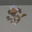 20 Set Lucky Horseshoe Keychain Party Favor Bulk Western Cowboy Keyring Charm Accessories Kraft Tag Organza Bag for Guest Baptism Bridal Baby Shower Valentine Wedding Gift(Large,Retro)