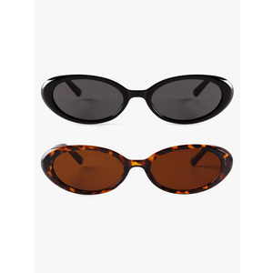 JUDOO Tiny Small 90s Sunglasses for Women Men Retro Oval Tinted Glasses