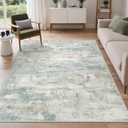 GENIMO 5x7 Area Rug Washable Non Slip for Living Room, Light Grey