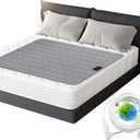 Grounding Mat Cotton Grounded Pad Silver Fiber Earth Connected Mat for Bed (35"x 50", Grey) Improves Sleep, Promotes Circulation