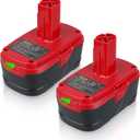VANON 6500mAh 19.2V C-3 Battery Replacement for Craftsman 19.2 Volt Battery 130279005 1323903 130211004 11375 11045 315.115410 315.11485 2Pack