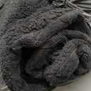 PHF Soft Sherpa Fleece Blanket King Size for Bed, 510GSM Fleece Lightweight Yet Warm Blanket, No Shed No Pilling, 108" x 90", Tufted Jacquard Cozy Thick Bed Throw for Home Decor Christmas, Dark Grey