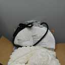 INVENHO Heated Cat Beds for Indoor Cats and Small Dogs, 20" Cozy Donut Heated Pet Bed with Timer & Temp Adjustable, Removable Waterproof Electric Warming Bed for Indoor Cat (Cream)