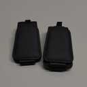 2Pcs Sunglass Holder for Car, Magnetic Leather Eyeglass Hanger Clip for Car Sun Visor, Sunglasses Holder and Ticket Card Clip for Car Visor Accessories (black)