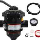 262506 1-1/2-Inch 6-Way Clamp Style Valve,Compatible with Pool and Spa Sand Filter,Aftermarket Part.