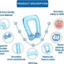 3 x MS Esther Snore Stopper 6PcsAnti Snoring Devices, Silicone Magnetic Anti Snoring Nose Clip, Effective to Stop Snoring, Quieter Restful Sleep