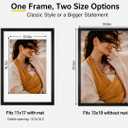 13x19 Picture Frame, Photo Frame with HD Plexiglass, Display Pictures 11x17 with Mat or 13x19 Without Mat for Wall Display, Wall Hanging Photo Frame,1 Pack, Black