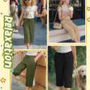 3 Pack Girls' Capri Pants 5-14 Years | Drawstring Capris, Cropped Pants, Kids Sweatpants, Workout, Summer, Loose, Back to School, with Pockets