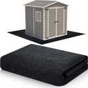 Haull Outdoor Storage Shed Floor Moat Waterproof Outdoor Carport Mat Thickened Soft Patio Furniture Pad Washable with Non Slip Backing, Storage Shed Not Included(6 x 4 ft)
