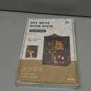 KERNOWO Book Nook Kit, DIY 3D Wooden Puzzles for Adults, Teens and Beginners, Miniature Tiny House Kit for Bookshelf Decor, Bookish Gift for Family, Friends, Book Lovers (Library)