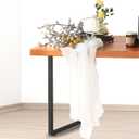 Metal Table Legs Desk Legs, Heavy Duty Square Tube Iron DIY Furniture for Dining Table, Coffee Computer Desk, Workbench, Meeting Room 28H x 17.7W(28/'', Rectangle 4x2cm), T-01