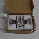 Crystal Door Knobs Interior, Vintage Passage Glass Door Knobs Antique Brass Door Knobs for Hall Closet