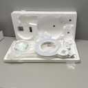 Neatfi XL Bifocal LED Magnifying Lamp, 7-Inch Acrylic Lens, 5D/20D Magnification, Hands-Free, Dimmable, 84 SMD LED, Adjustable Arm for Crafts, Reading, Close Work (White, with Clamp)