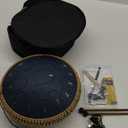Steel Tongue Drum - 13 Inches 15 Notes Tongue Drum - Hand Pan Drum with Music Book, Handpan Drums Mallets and Carry Bag, D Major (Navy Blue)
