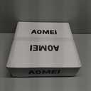 AOMEI 16inch White Natural Light Spectrum LED Ceiling Light for Bedroom Living Room 24W 3000K-6000K, 4-Point Secure Flush Mount Flat Panel, CRI97 Round Modern Fixture with Remote Control