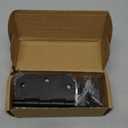 Rounded Door Hinges 3-1/2" x 3.5 inch, 5/8 Radius, Matte Black 3  Inch 6 Pack