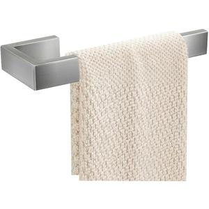 Hand Towel Holder - Thicken SUS 304 Stainless Steel Towel Holder for Bathroom Wall, 8" Rectangular Modern Design Towel Ring, Contemporary Hand Towel Rack - Brushed Nickel (1PCS)