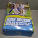 Soccer Goal,Backyard Soccer Goals for Kids 2 Pack,4x3/6x4 FT Portable Toddler Soccer Nets with Target,Ball & Cones,Soccer Training Equipment for Kids Youth Outdoor Games,Sports,Play