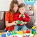 Tonberless Montessori Toys for 1 2 3 Year Old Boy Girl, Toys for Ages 2-4 Toddlers Kids Baby, 1 2 Year Old Boy Girl Birthday Gifts, Wooden Learning Puzzles Shape Sorter Toys for Toddlers 1-3