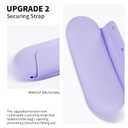 AGIKET 2 IN 1 Silicone Makeup Brush Holder with Beauty Make Up Sponge Holder Case：Soft Portable Cosmetic Face Brushes Holder with Upgrade Anti-Fall Out Magnetic Closure - Purple