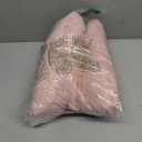 Dusty Pink Bow Pillow,16'' Bow Decorative Pillows with Faux Rabbit Fur,Soft Bow Throw Pillows Aesthetic Bow Shaped Pillow for Bed Sofa Couch Home Decor (Large-16 * 12 Inch)