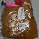 MGparty Christmas Inflatable Reindeer Antler Toss Games Xmas Ring Toss Game for Kids Teens Adults Indoor Outdoor Family Holiday Party Gifts (Brown-4 Pack)