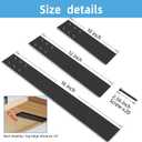 16 Inch Countertop Support Bracket, 3 Pack Solid Iron Heavy Duty Hidden Flat Floating Shelf Brackets, Top Mount Knee Wall Support Mantel Bracket Hardware for Wood Granite Quartz Countertop