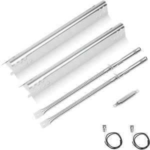 Grill Replacement Parts for Charbroil Performance 2 burner 463625217 463673517 463673519 463625219 300 Cabinet Liquid Propane, G470-5200-W1 Burner, G470-0004-W1 Heat Plate, Carryover Tubes, Igniters