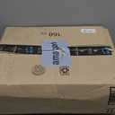 Metal Elevated Dog Bowls for Large Extral Large Breed Raised Dog Bowl Stand with Sprill Proof Mat and 3000ML Pet Bowls, 17" Tall Food & Water Feeder for Extra Large Breed (Black - XXL Cute Dog Mat)