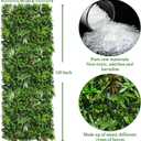 ODTORY Artificial Boxwood Topiary Hedges Panels: 40'' x 120'' UV-Protected Privacy Faux Grass Wall Backdrop Fence Screen for Patio, Balcony, Garden, Backyard Indoor Outdoor Green Decor