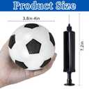 12 Pack Mini Soccer Balls for Kids, 4'' Small Soccer Ball for Pool Beach Garden Sports Game Party Supplies, Inflatable Mini Classics Soccer Balls for Indoor Outdoor Games