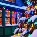 Minetom C9 Christmas Lights Outdoor, 150FT 75 LED Multicolor String Lights, Waterproof Connectable UL Certified C9 Lights for Xmas Tree Patio Roofline Garden Yard Holiday Party Indoor Outdoor Decor