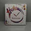 Solid Wood Clocks for Living Room 24 Inch Analog Wall Clocks Battery Operated Giant Wall Clock Non Ticking (Grey1)