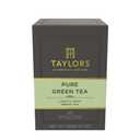 Taylors of Harrogate Pure Green Tea, Individually Wrapped Bags, 20 Count (Pack of 1), Delicate, Mellow and Crisp, Caffeinated, Enjoy Hot or Iced, 20 Teabags (EXP 08/01/27)
