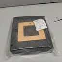 Wooden Table Clock on Stand, Decorative Battery Operated Desk and Shelf Clock, Silent Non-Ticking Desktop Clock for Office, Living Room or Bedroom Decor, Square Shape, Beech Wood