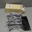 Gaoye 6 pack 3.5 Executive Style Reading Glasses Men - Durable Readers with Blue Light Filtering- Comfortable Fit with TR90 Frames (Black)