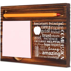 Thank You Gifts for Assistant Principal, Assistant Principal GiftsOffice Decor, Graduation Christmas Birthday Gifts for Assistant Principal,Retro Self-Stick Note Pad Holders XB480