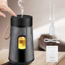CJC Battery Powered Diffuser, Anti Oil Leakage, 1/2/3H Timers, 3 Mist Levels, Essential Oils Compatible, Black