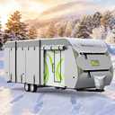 Travel Trailer RV Cover 27-30 ft, 420D Oxford Fabric Camper Cover