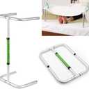 Foldable Blanket Lifter for Feet in Bed, Fold Flat for Storage, Bed Cradel for Feed Heigh Adjustable Sheet Riser for Foot, 4 Clips Included